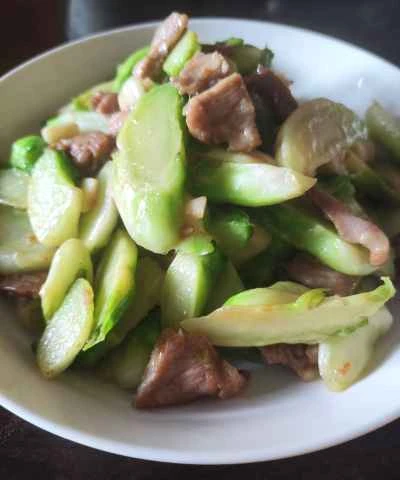 豚肉スライスとベビーチンゲン菜の炒め物の作り方：9