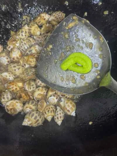 ニンニクとマスタードのツブ貝の作り方：8