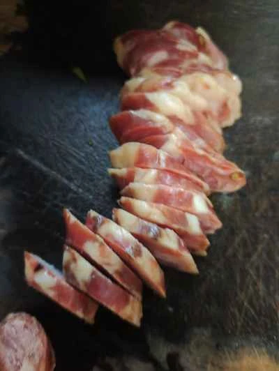 中華ソーセージ入りキビ餅炒めの作り方：3