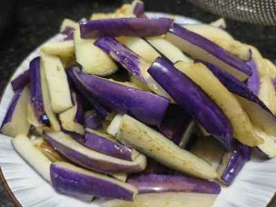 ひき肉とナスの作り方：2