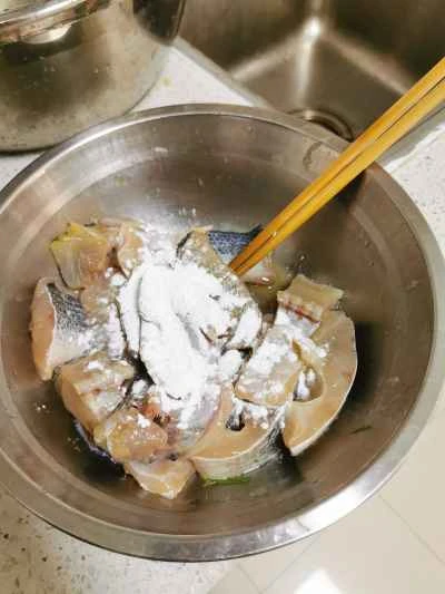 スズキのネギ炒めの作り方：5