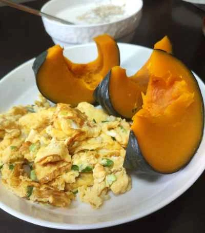 ネギ入りスクランブルエッグの作り方：7