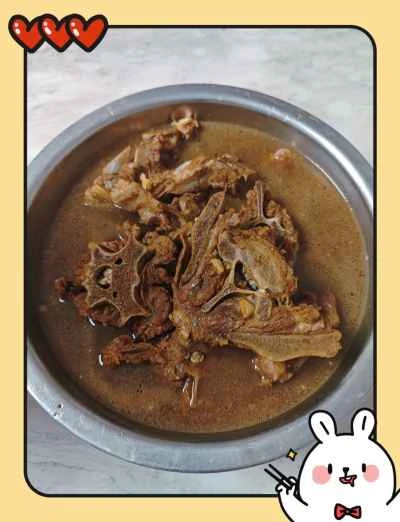 ラムの背骨の煮込みレシピ手順：4