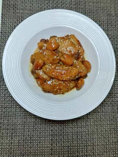 黄色い皮のチキンウィングを作る手順：13