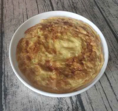 小さな銀魚のオムレツ