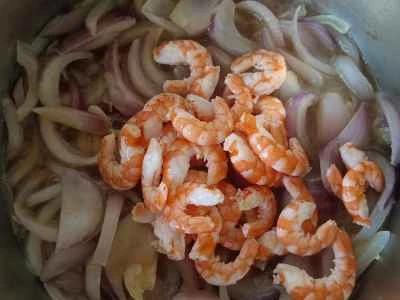 エビと玉ねぎの炒め物の作り方:7