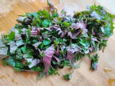 シソオムレツの作り方：2