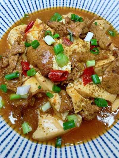 牛肉入り麻婆豆腐のレシピ手順：14