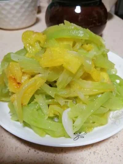 パイナップルとレタスの炒め物の作り方：6