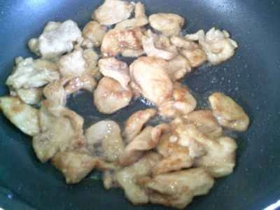 鶏胸肉と冬筍の炒め物の作り方：11