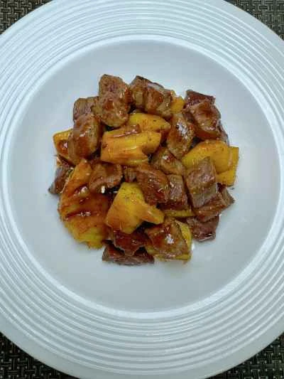 パイナップルビーフキューブの作り方：11