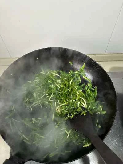 春ニラ入り卵炒めの作り方：6