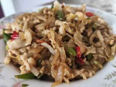 豚バラ肉とキャベツの酢漬け炒めの作り方：7