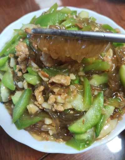 春雨入りヘチマの煮込みレシピ