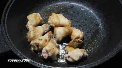 アンジェリカと生姜のゴマ油チキンの作り方：5