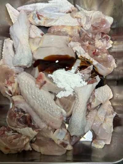 蒸し鶏と乾燥豆腐、キクラゲの作り方：4