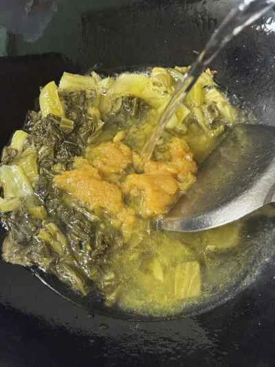 ザワークラウトと魚と牛肉のコンボの作り方：6