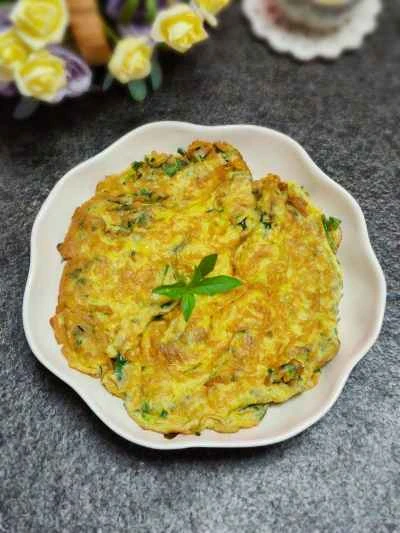 バジル入り目玉焼きの作り方：12