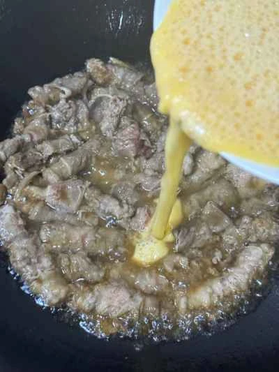 牛肉入りスクランブルエッグの作り方：9