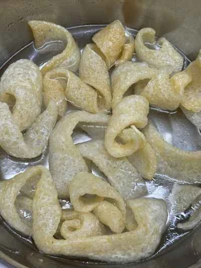 椎茸と干しエビの豚皮煮込みの作り方：4