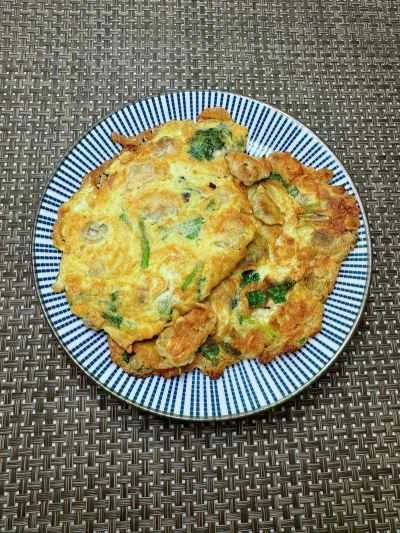 アサリと卵のオムレツのレシピ