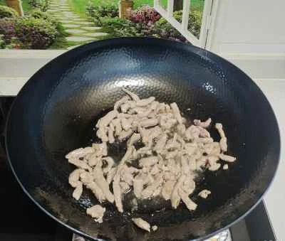 細切り豚肉とセロリの炒め物の作り方：4