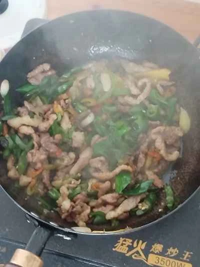 細切り豚肉とピーマンの炒め物の作り方：5