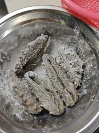 ネギ入りナマコの煮込みの作り方：6