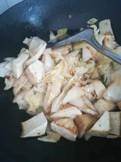 キャベツと豆腐の煮込みの作り方：14