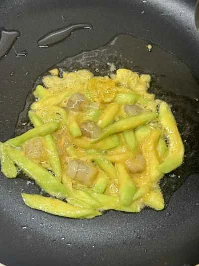 ヘチマとエビのパンケーキの作り方：9