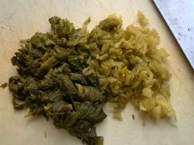 シーフード、きのこ、漬物、インゲンの炒め物の作り方：3