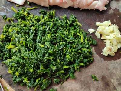 ニンニク風味ネギの作り方：3