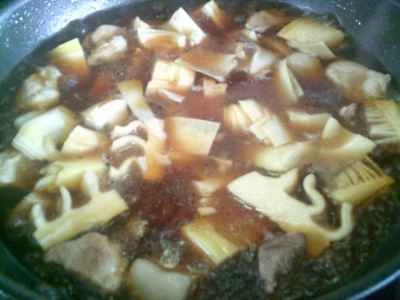 たけのこ入り豚肉の煮込みの作り方：12