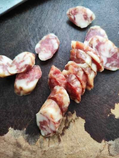 中華ソーセージとキャベツの炒め物の作り方：3