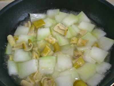 冬瓜と卵とたけのこの煮物の作り方：9