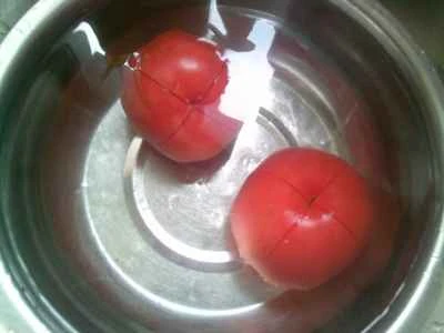 ゆで卵、トマト、豆腐の作り方：4