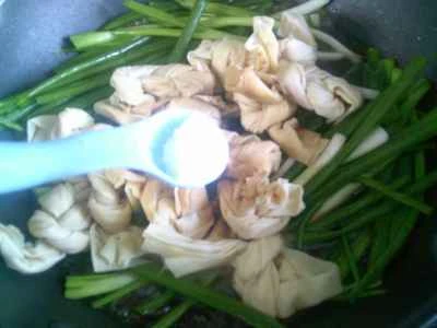 ネギ入り豆腐の煮込みの作り方：5