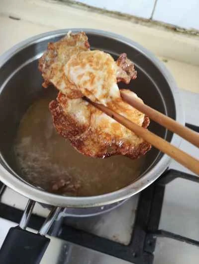 豆苗のスープ煮の作り方：4