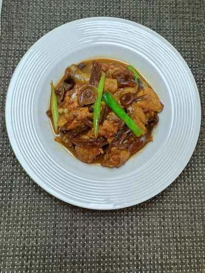 鹿角茸を使った鶏肉の煮込みの作り方：15