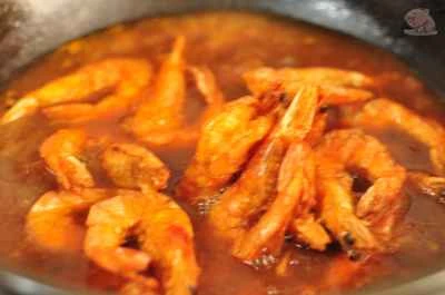 王坡のエビの作り方：10