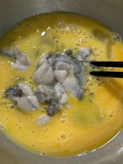 牡蠣オムレツのレシピ手順：4