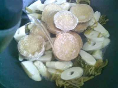 からし菜、たけのこ、ベジタリアンチキンの漬物の作り方：8