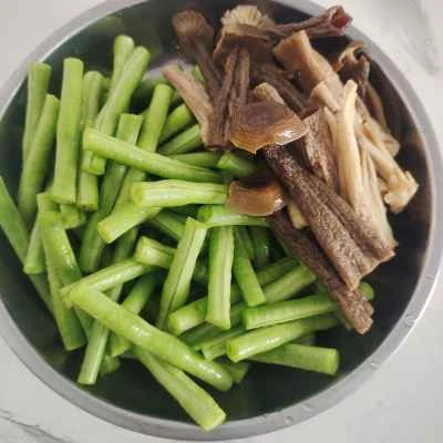 いんげん豆と野菜炒めの作り方：1