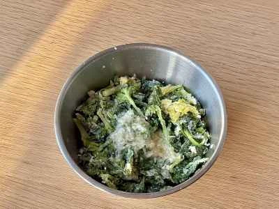 蒸しセロリの葉のレシピ手順：5