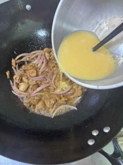 鶏もも肉のスクランブルエッグのレシピ手順：10