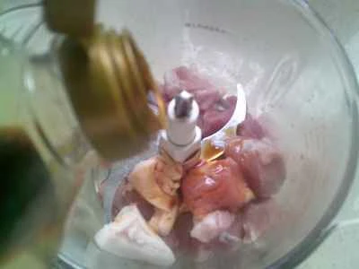 からし菜の漬物、揚げグルテン、肉詰め、ゆで枝豆の作り方：5