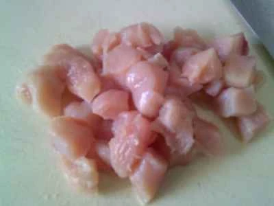 きのこと鶏胸肉の炒め物の作り方：3