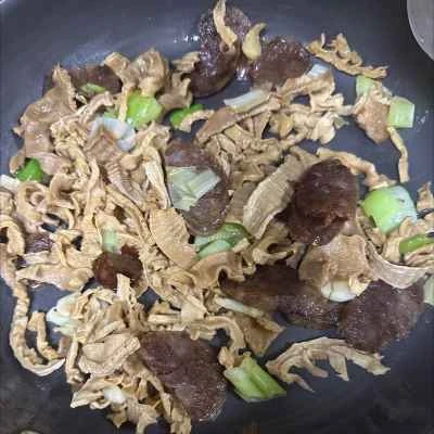 中華ソーセージと干しタケノコの作り方：5