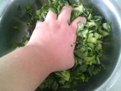 手摘み野菜と枝豆の炒め物の作り方：5