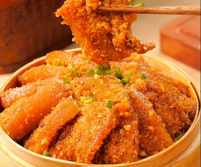 四川風蒸し豚肉と米粉のレシピ手順：8